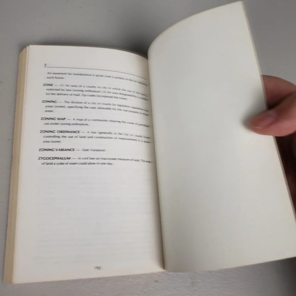 The Real Estate Dictionary 1979 Second Edition John Talamo Stewart Title Blue